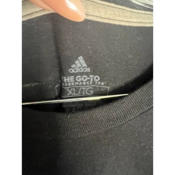 Men's Adidas Black White Amplifier Tee Shirt Size‎ XLarge - Picture 3 of 3